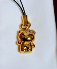 Price Reduced 18k Gold GINZA TANAKA Hello Kitty Gold Cell Phone Strap