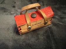 altes Reiseandenken Tasche Miniatur Leder Nähzeug? Janské Lázně Johannisbad