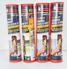 Lot of 4 FROST KING EZ Roll Large Window/Patio Door Insulation kit 420"x62"