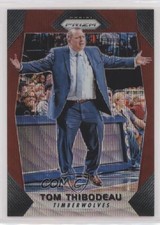 2017-18 Panini Prizm Ruby Wave Prizm Tom Thibodeau #90 3c6