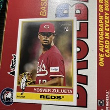 2025 Topps Heritage #132 Yosver Zulueta Cincinnati Reds Rookie Card RC
