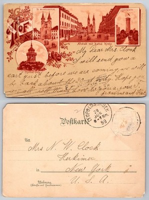 Gruss Aus Koblenz Germany Street Scenes Postcard