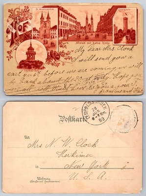 #ad #ad Gruss Aus Koblenz Germany Street Scenes Postcard $1.99