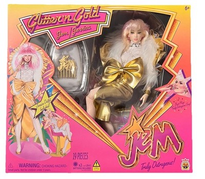 Glitter  n Gold Jem Jerrica 12  Deluxe Fashion Doll by The Loyal Subjects New 