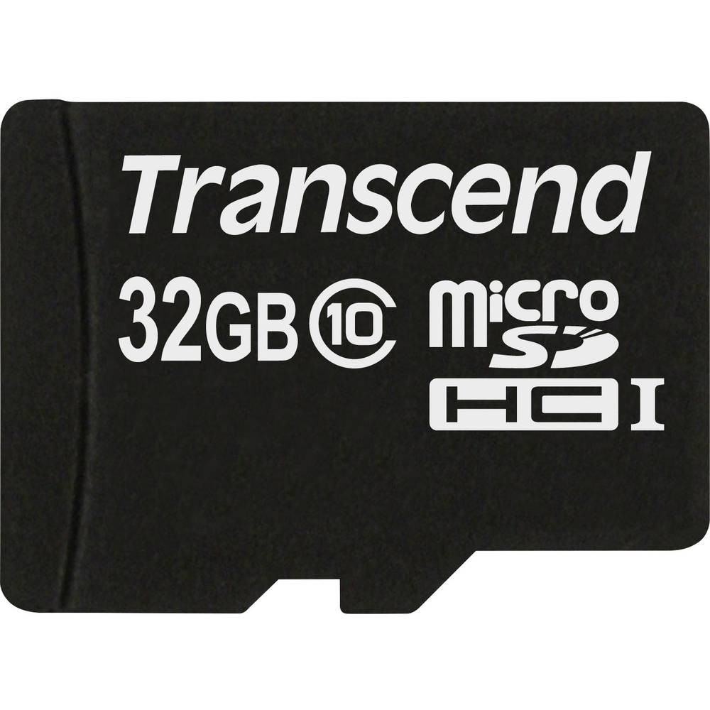 Carte mémoire Transcend 32 Go micro SDHC Class 10 avec transfert haute vitesse pour caméra