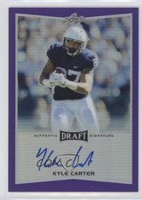 2016 Leaf Metal Draft Purple Prismatic 15/25 Kyle Carter #BA-KC1 Auto 0b2