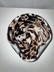 Vintage Murano Tortoiseshell Art Glass Ashtray Copper Aventurine Gold Dust MCM