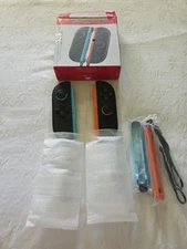 Nintendo Switch Joy-Con 2 (L)(R) Controllers Light Blue/light Red W/wrist Straps