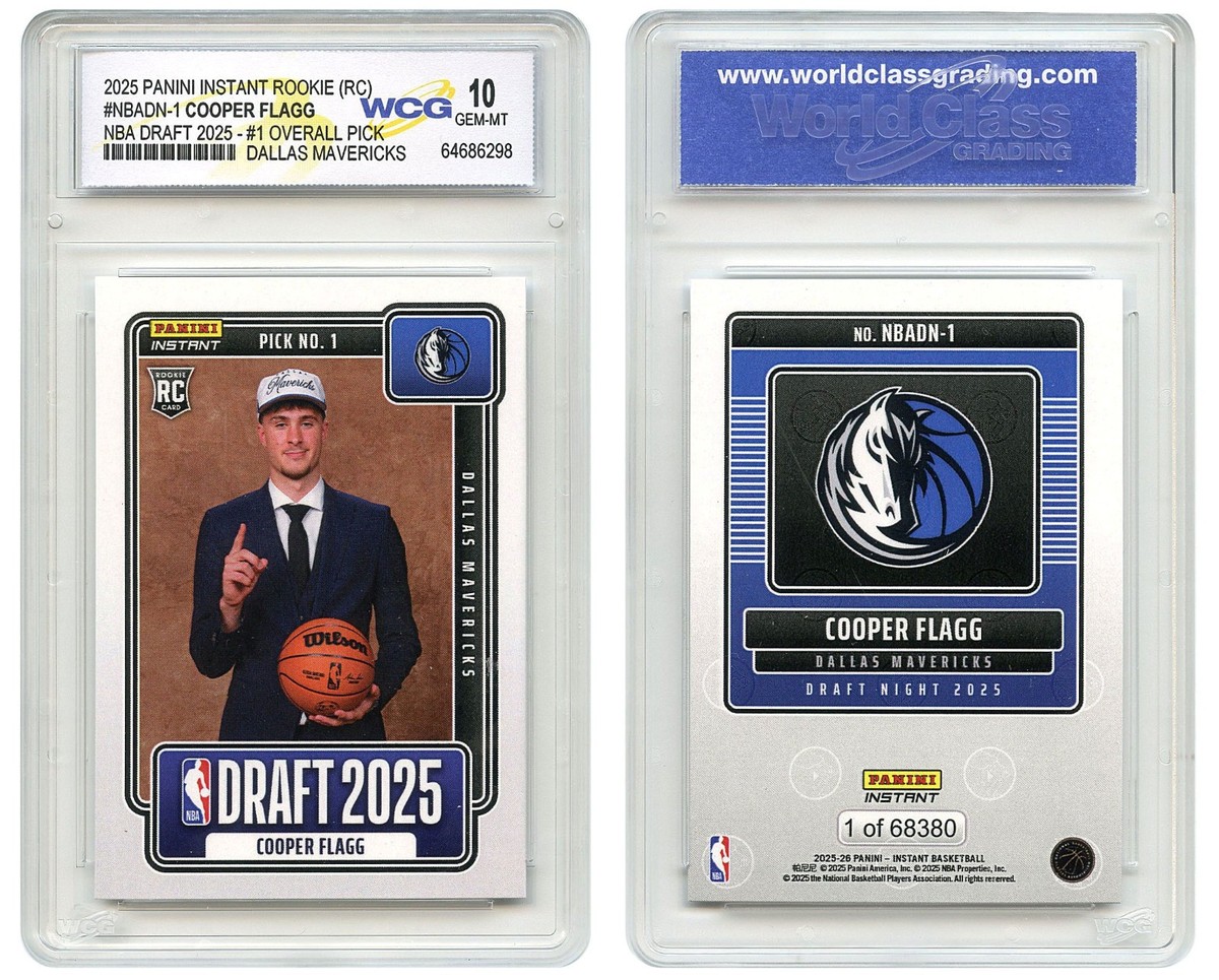 2025 Panini COOPER FLAGG NBA #1 Draft Pick Rookie Card Mavericks