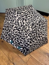 Lulu Guinness Tiger Print Umbrella Compact Used Excellent Condition Black