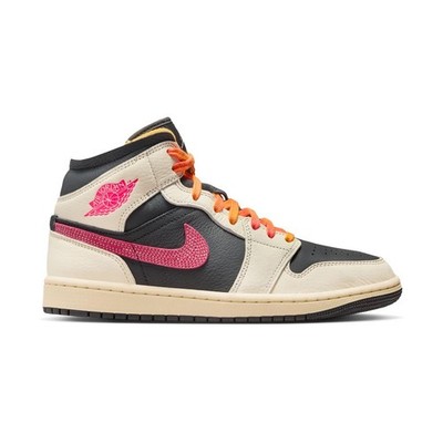 WOMENS AIR JORDAN 1 MID SE EDGE_PALE IVORY/RACER PINK IB7007-107