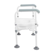 Raised Toilet Seat With Handles High Stability Stainless Steel Toilet Seat R CHP