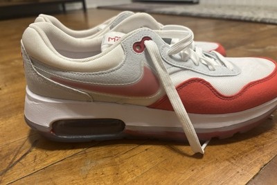 Nike Air Max Motif Next Nature GS Youth Size 7Y White Gray Red FJ4671 100 NEW