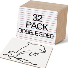 32 Pack Small White Boards, 9"x12" Mini Portable Handheld Learning Whiteboard...