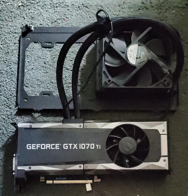 EVGA NVIDIA GeForce GTX 1070 Ti 8GB SC GDDR5 w/ Water Cooler - For Parts/Repair