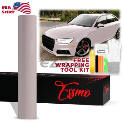 ESSMO PET Super Gloss Uyuni Salt Pink Vehicle Vinyl Wrap Decal Sheet Like Paint