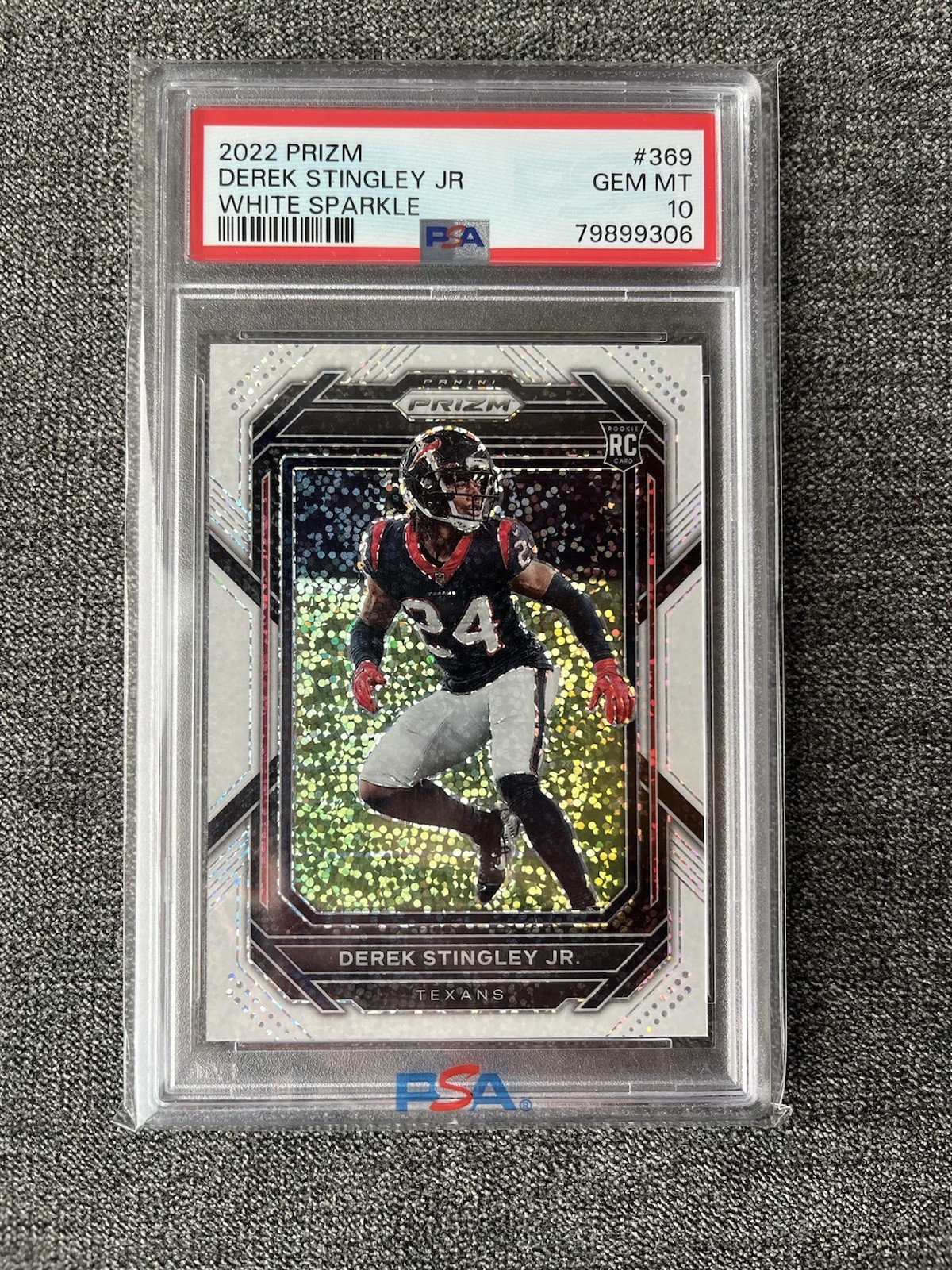 2022 Panini Prizm Derek Stingley Jr. #369 White Sparkle (RC)