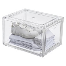stackable shoe box organizer 4 pack