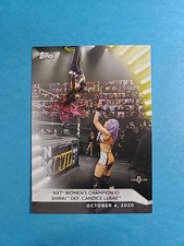 Io Shirai & Candice LeRae 2021 Topps WWE Women's Division Wrestling # 78 J0179