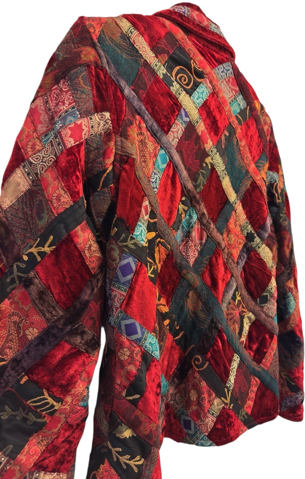 Women’s Coldwater Creek Patchwork JACKET Blazer B… - image 7