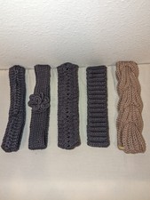 SiKeMa Handmade Cotton Crochet Headbands Zero-Pinch Comfort Unique Textures