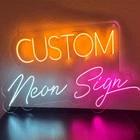 Custom Neon Sign Personalized Light Lamp Handmade Real Glass Gift Show Party