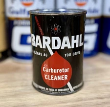 Vintage NOS Bardahl Carburetor Cleaner Oil Can 15oz. FULL