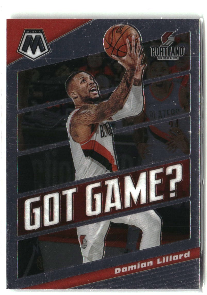 2019-20 Panini Mosaic #14 Damian Lillard Got Game? | eBay