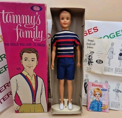 Vintage 1963 Ideal Tammy Tammy's Family Brother Ted Puppe in OVP