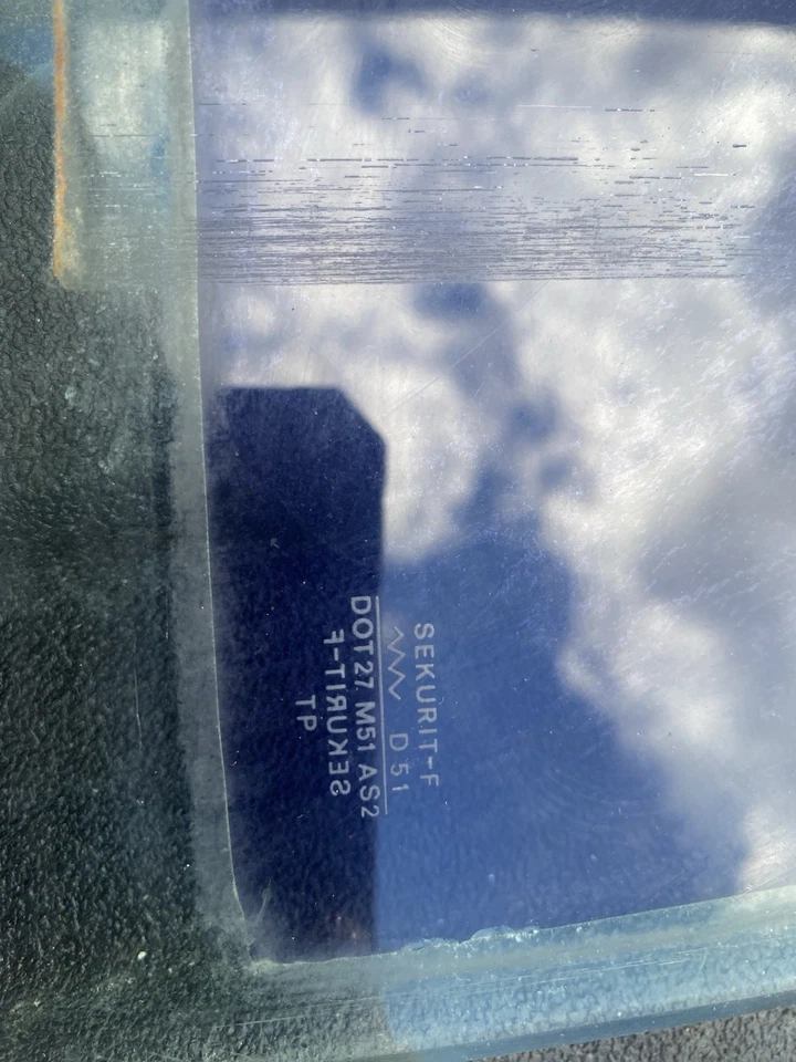 1972 - 89 Mercedes Benz R107 450SL 380SL 560SL RH door Glass Orig OEM Foto 2 de 3