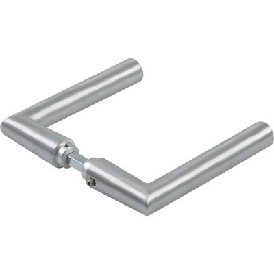 Drückerpaar 10.328, L-Form, 8 mm silber eloxiert | Türbeschlag Zubehör dormakaba