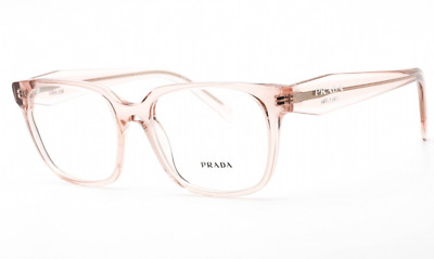 New Prada Reading Glasses VPR 17Z 15J-1O1 52-18 140 Crystal Pink Frames Readers