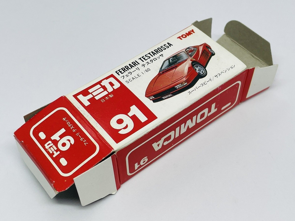 Tomica Tomy 91-2-6 Ferrari Testarossa - Red - Made In Japan Tomica Tomy 91-2-6 Ferrari Testarossa - Red - Made In Japan