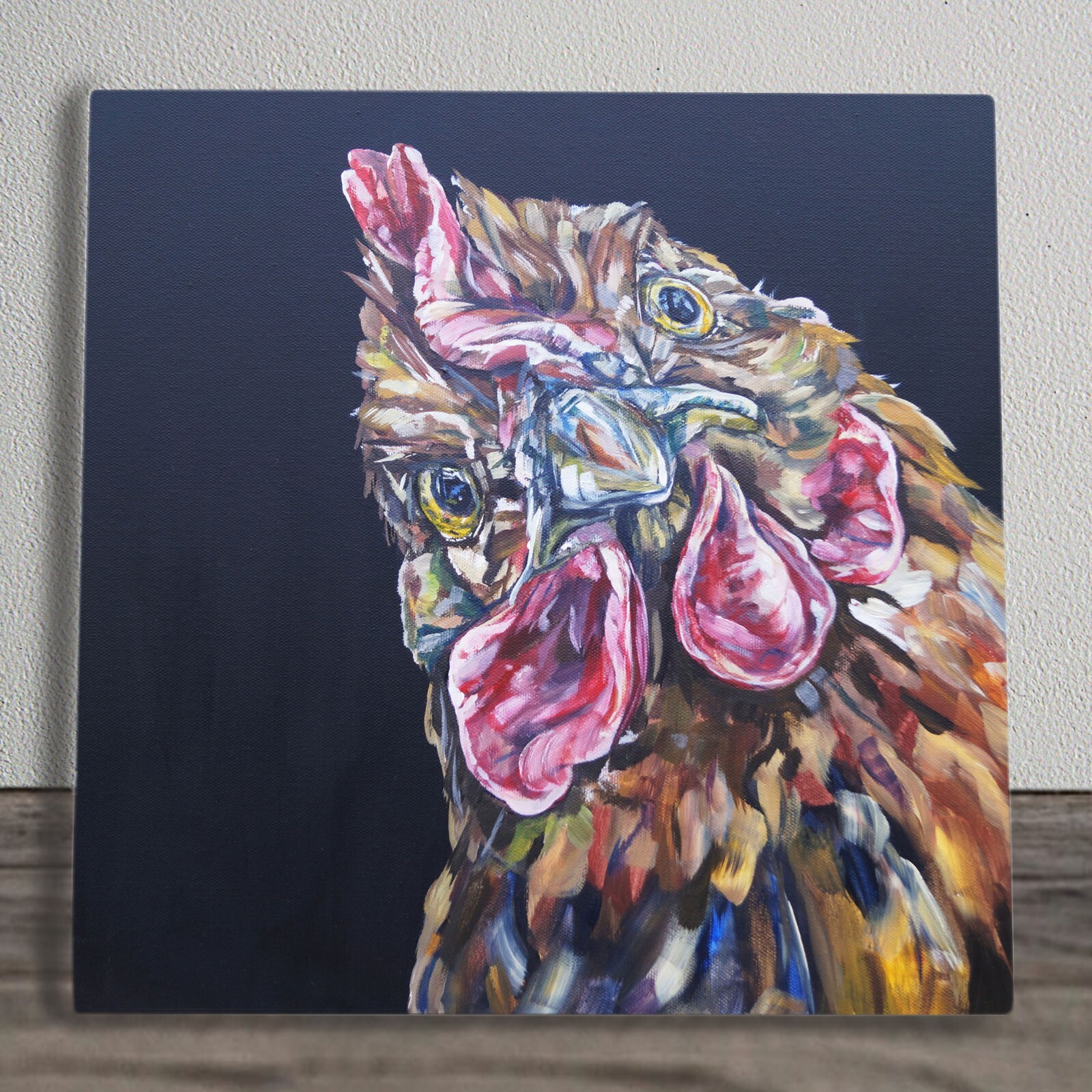 Chicken Ceramic Tile Picture You Cluckin At Plaque Sign By Sam Fenner 20x20cm