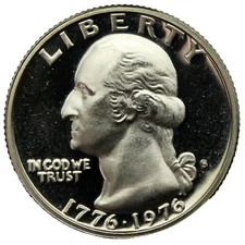 1776-1976-S Proof Washington Quarter - Bicentennial