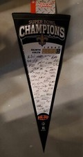 Super Bowl XLIV Champions New Orleans Saints Signature 12x30 Pennant New