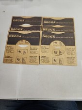 45 RPM 7" RECORD SLEEVES CO. SLEEVE 6 PACK SEE PHOTOS - Decca SLV105 