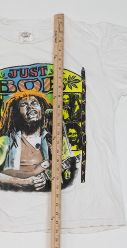 Vintage 80er Bob Marley T-Shirt Erwachsene Größe Large nur Bob Rasta Musik Band Tee - Bild 6 von 17