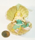MERMAID Clam Shell Faux Pearls Birth of Venus Ocean Fantasy  Ornament Figurine — photo 3