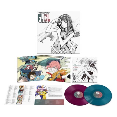FLCL Vinyl Record Soundtrack Season 1 Vol 2 The Pillows - 2 LP Blue Purple