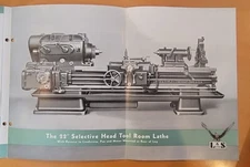 Lodge & Shipley 22" Selective Head Tool Room Lathe Sales Catalog