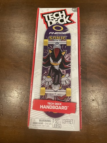 TECH DECK Finesse X Sonic The Hedgehog Handboard Mini Skateboards Hands Use Only