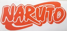 Orange Naruto Logo Title Sticker Vinyl Decal Windows/Laptop/ Car/  Waterproof!