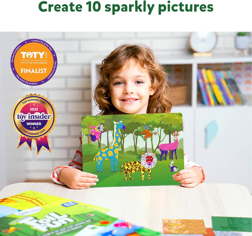 Art & Craft Activity - Foil Fun Animals, No Mess Art for Kids, Craft Kits & Supp - Picture 2 of 12