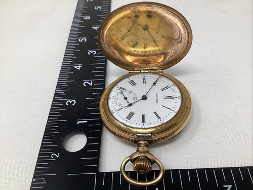 waltham pocket watch gold Running PW#11 - Picture 2 of 6