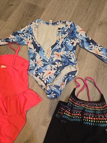 Girls Swimsuit Set Rashguard Size 7/8 - Picture 4 of 8