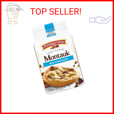 Pepperidge Farm Montauk Soft Baked Milk Chocolate Chunk Cookies, 8.6 Oz Bag (8 C