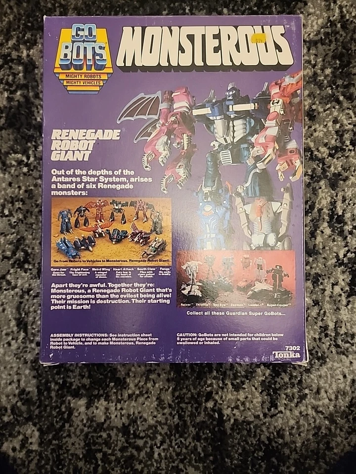 1986 Tonka Go Bots Monsterous Renagade Robot Giant - Image 3 of 4