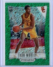 2021-22 Panini Prizm Draft EVAN MOBLEY Green Shimmer FOTL RC Flashback 1/5
