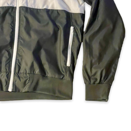 Rare Glanz Puma Heritage Wind Jacket Windbreaker Nylon Gray White Blue M - Picture 9 of 9